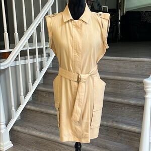 Calvin Klein Yellow Sleeveless Dress